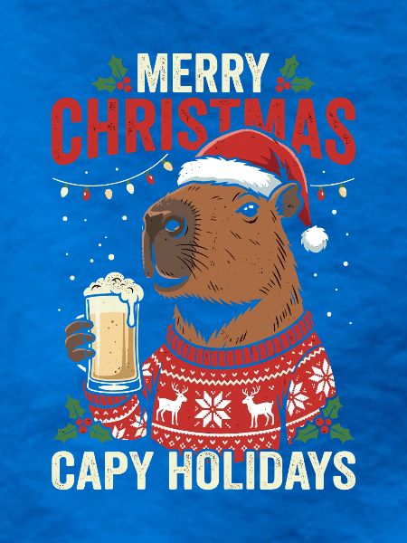Capybaras Weihnachtsfest Pullover