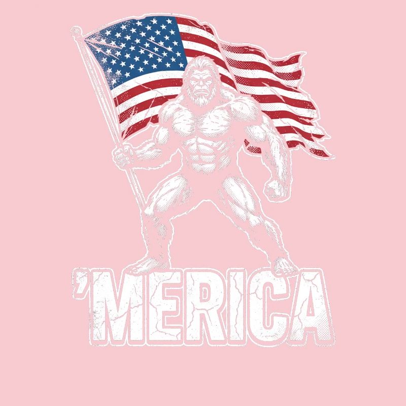 Amerika Bigfoot Lustiger Bigfoot zum 4. Juli Ameri
