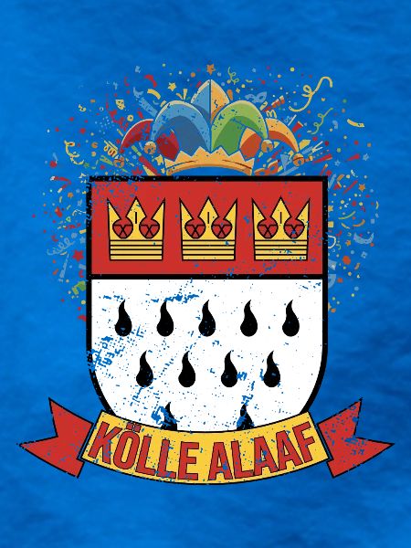 Köln Alaaf Wappen Konfetti