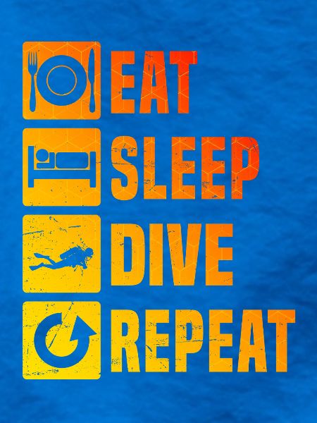 Diving Illustration für tauchen