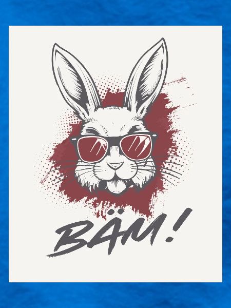 Hase mit Sonnenbrille 