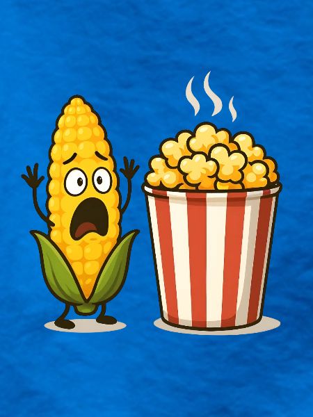 Schockiertes Mais-Popcorn