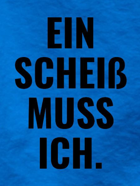 Ein Scheiß Muss Ich.