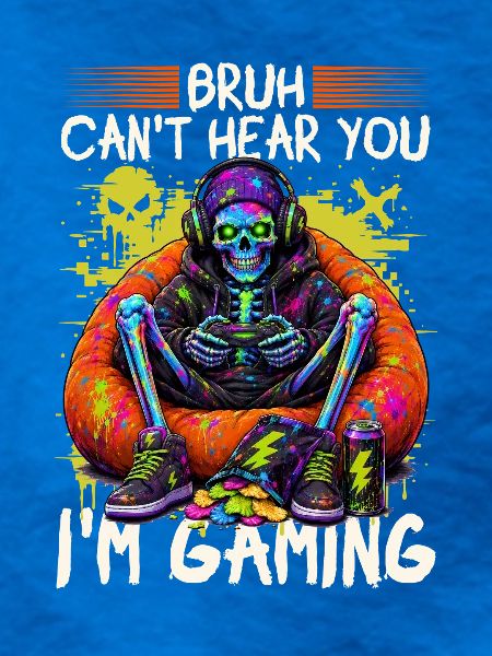 Skeleton Gamer Gaming Halloween