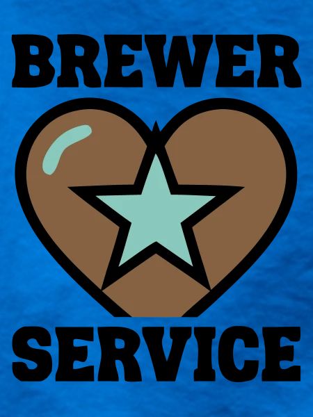 Brewer Service Herz Abzeichen