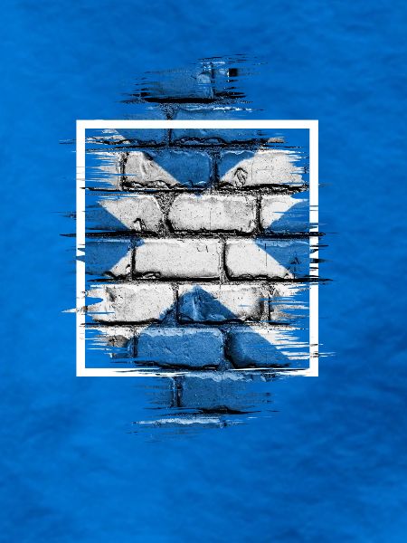 Saltire Brick Graffiti
