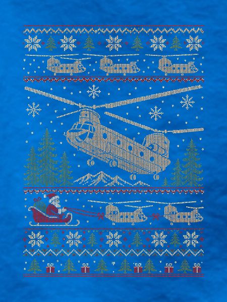 CH47 Chinook Weihnachtspullover
