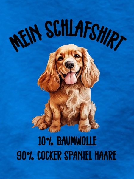 Cocker Spaniel Schlafshirt Froh