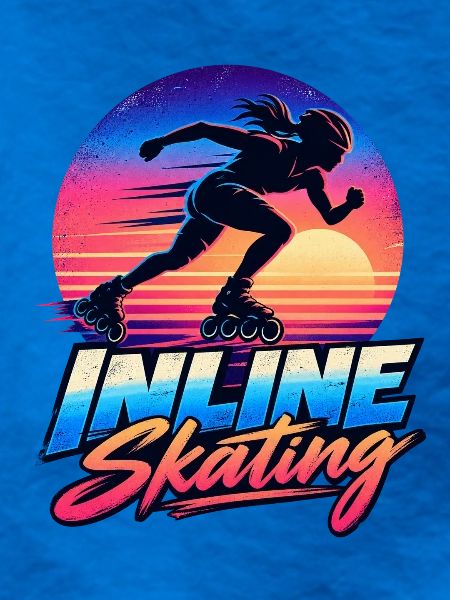 Inline Skating Retro Sunset – Skater