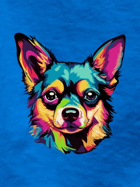 Pop-Art Hundegesicht