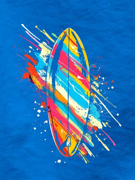 Surfbrett Graffiti