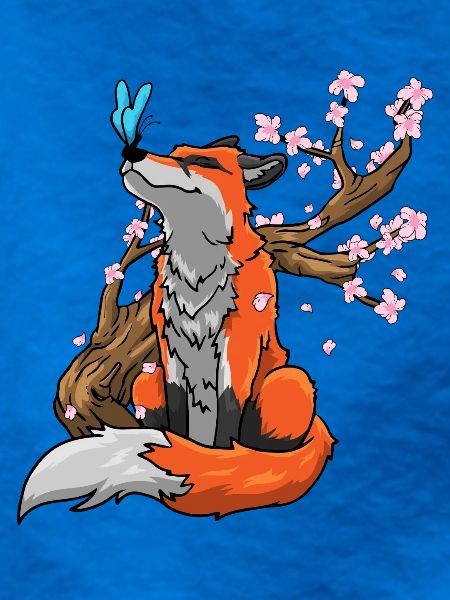 Fuchs Kirschblüten