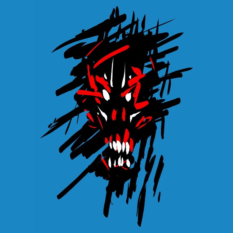 Devil horror graffiti