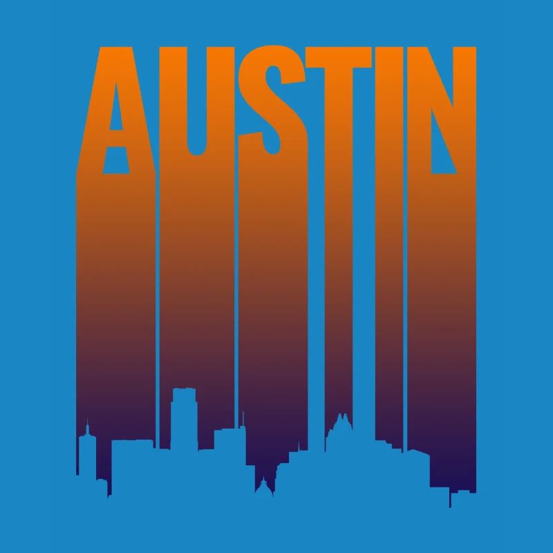 Austin Skyline Gradient