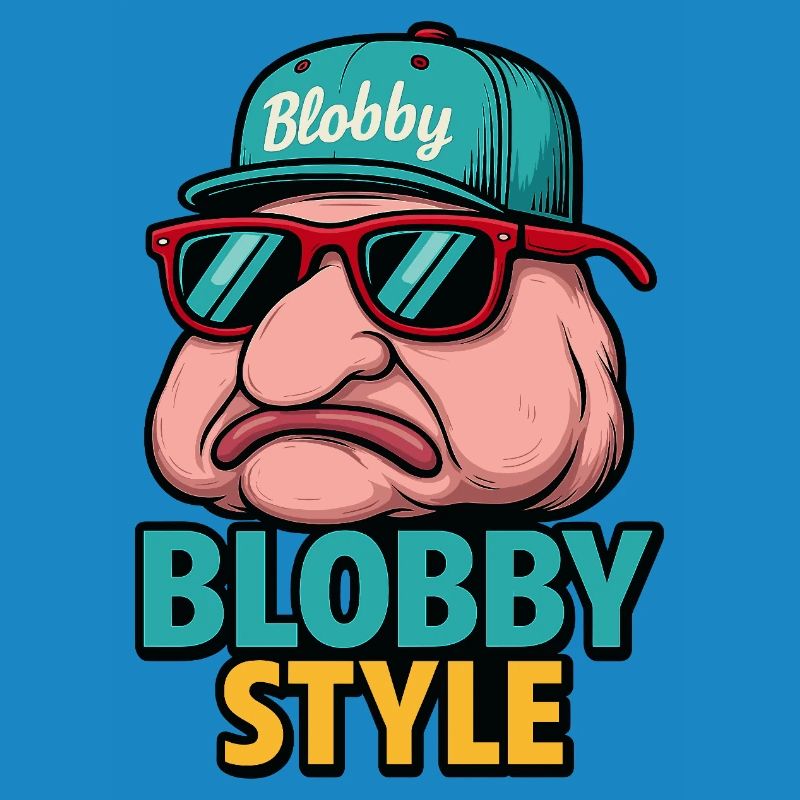T-shirt de dessins animés Blobby style