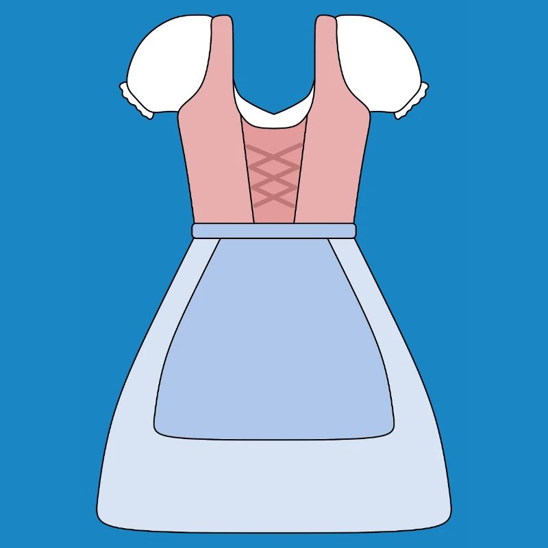 Conception de robe bavaroise traditionnelle Dirndl