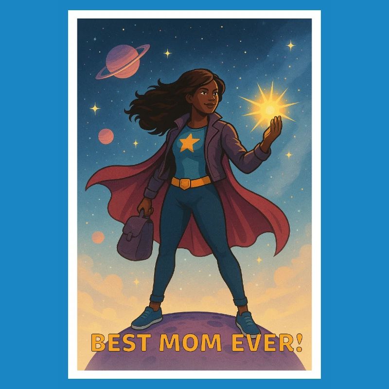 Beste Mutter aller Zeiten Superhelden Poster