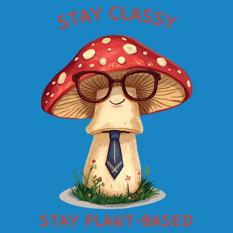 Stay Classy - Design de champignon nostalgique