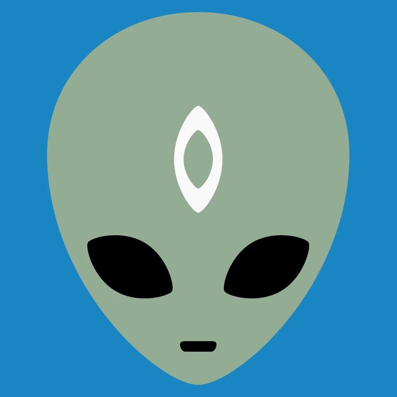 Alien Head Third Eye (three colours)
