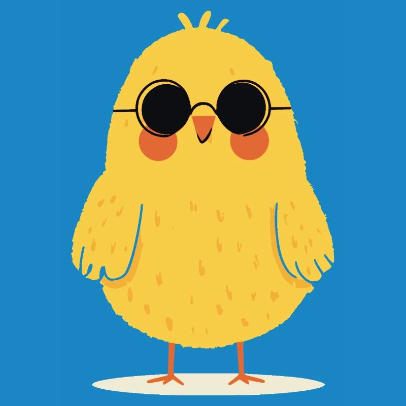 Chick with sunglasses