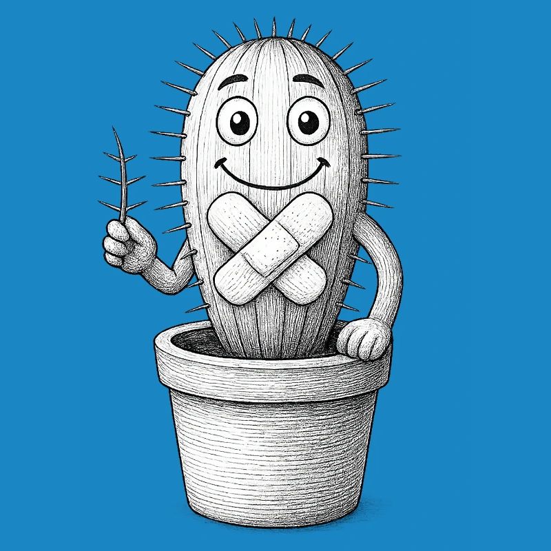Bandaged Whimsical Cactus