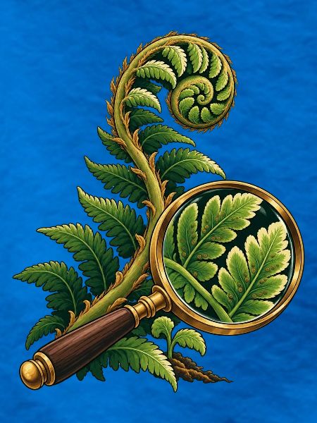 Fern durch eine Feldlinse