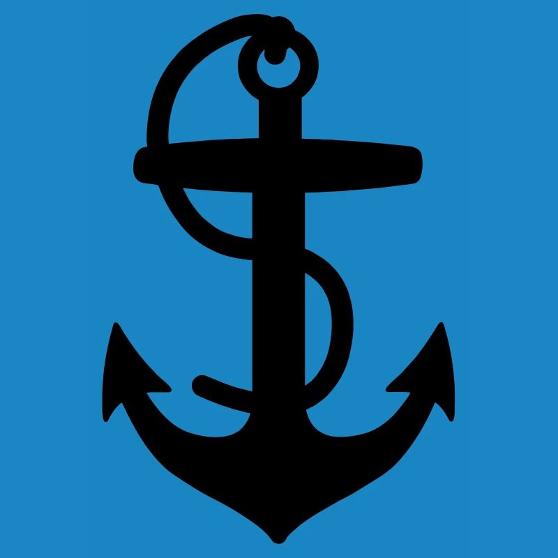 Anker für Boot oder Schiff mit Seilsegler