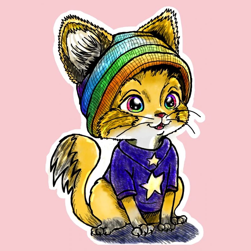 Rainbow Kitten