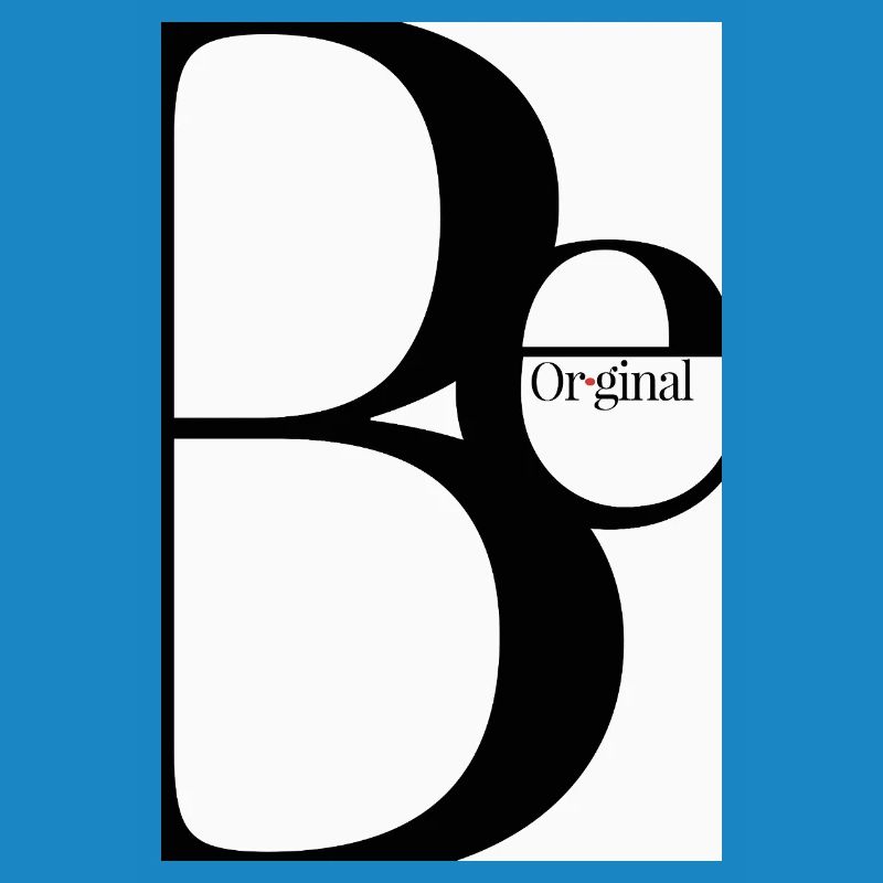 Soyez original – Conception typographique minimaliste
