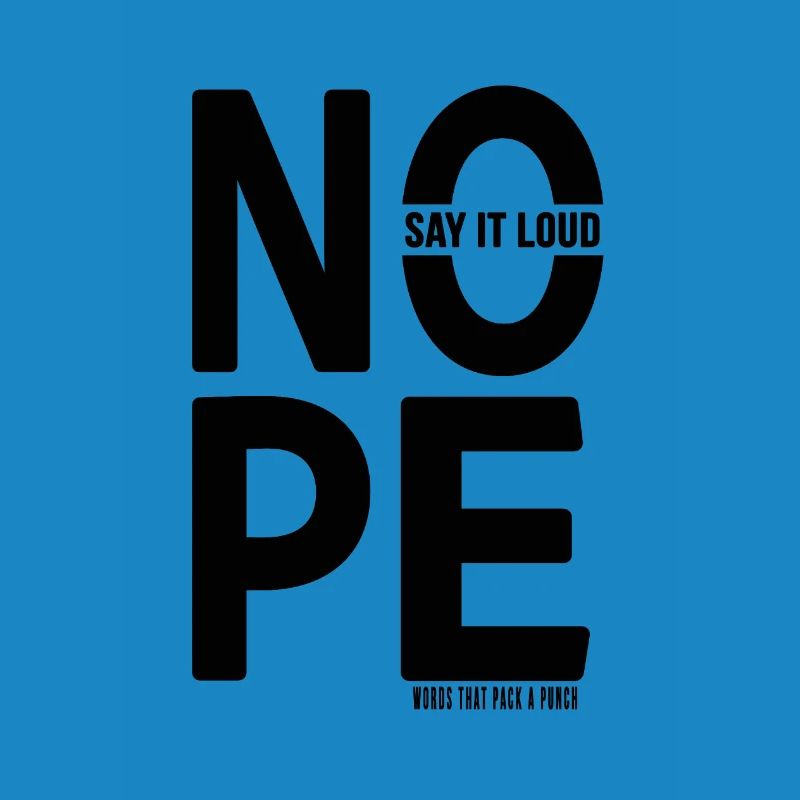 NON Conception de déclaration de typographie minimaliste