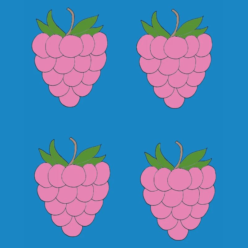 Raspberry Double Cluster Pattern