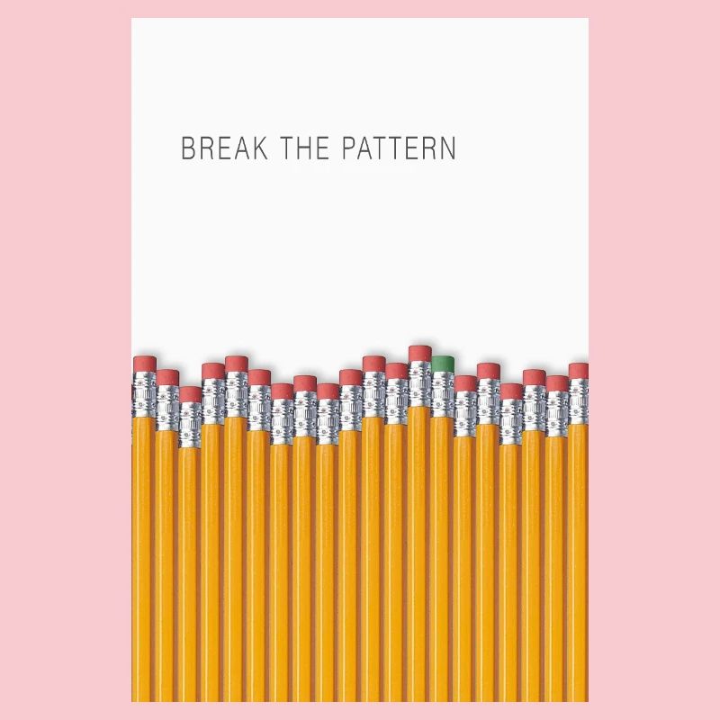 Break the Pattern Minimalist Statement Design