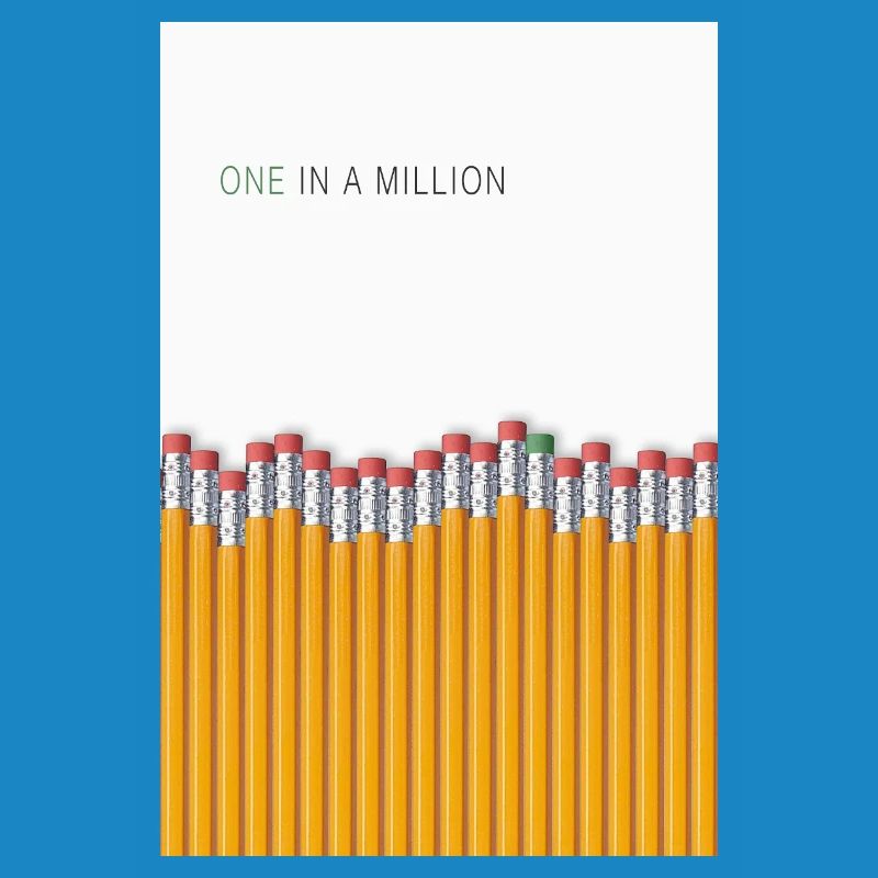 Design unique unique à déclaration unique sur un million