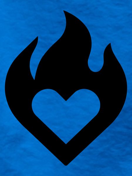 flammendes Herz