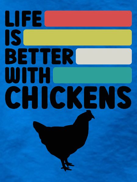 Huhn Spruch Retro-Style