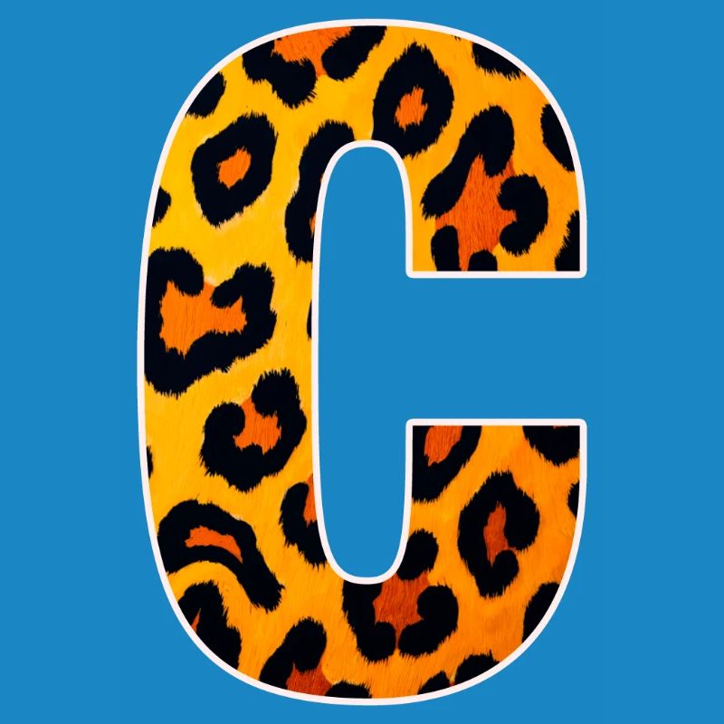 Leopard_Buchstabenmuster_ _C