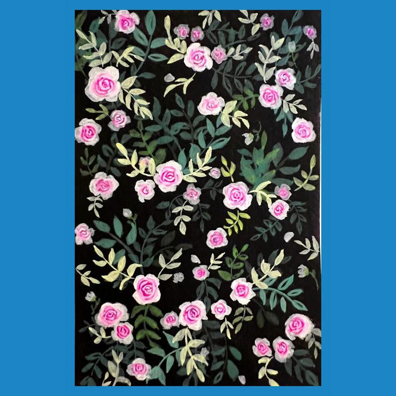 Vintage rose pattern