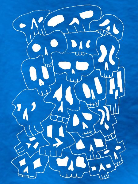 Skulls (White Outlines)