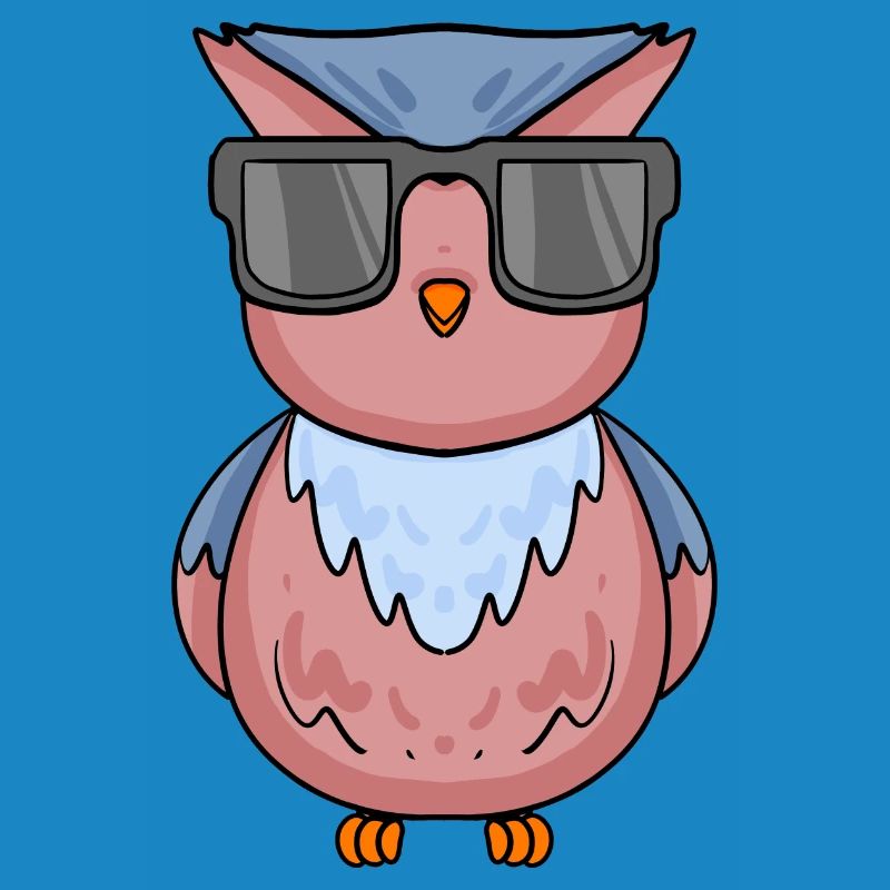 coole Eule mit Sonnenbrille