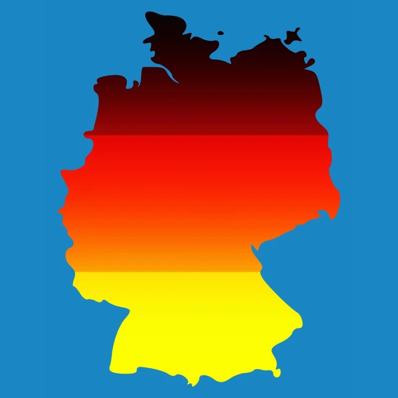 Abstract Color Gradient Map Germany