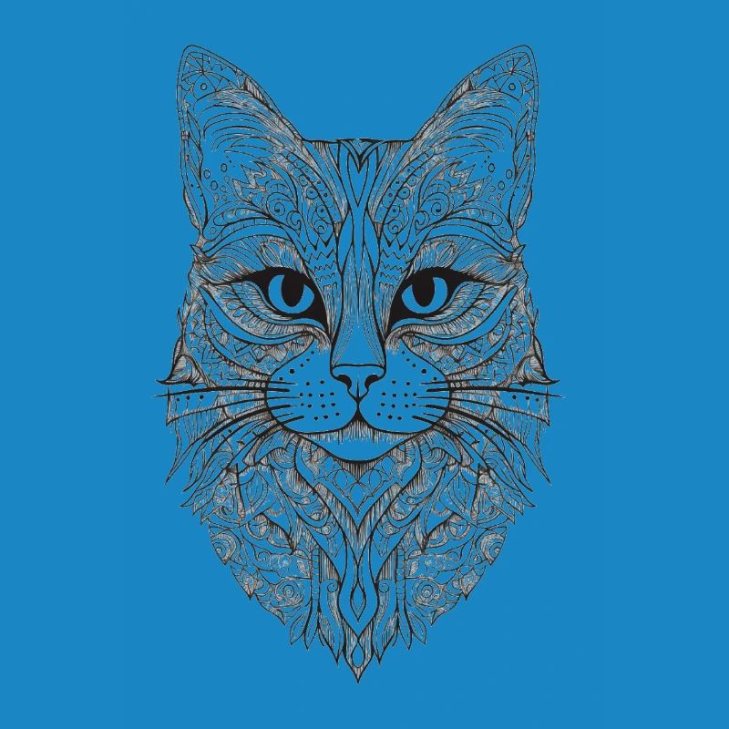 Conception de Mandala de chat