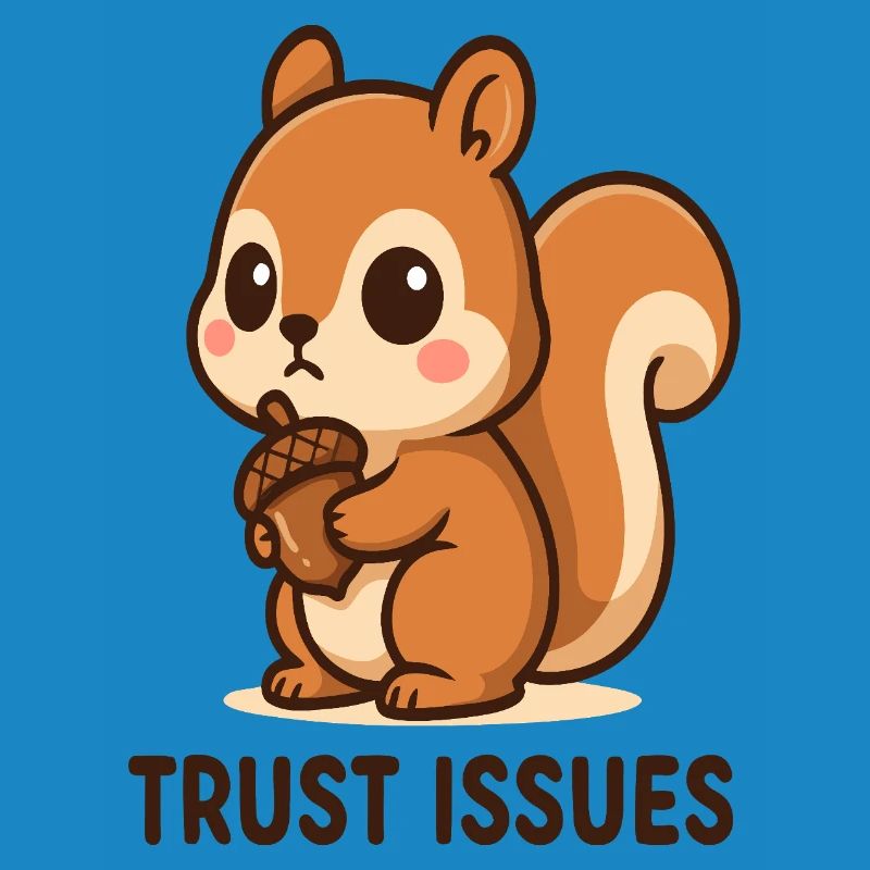 Eichhörnchen mit Trust Issues