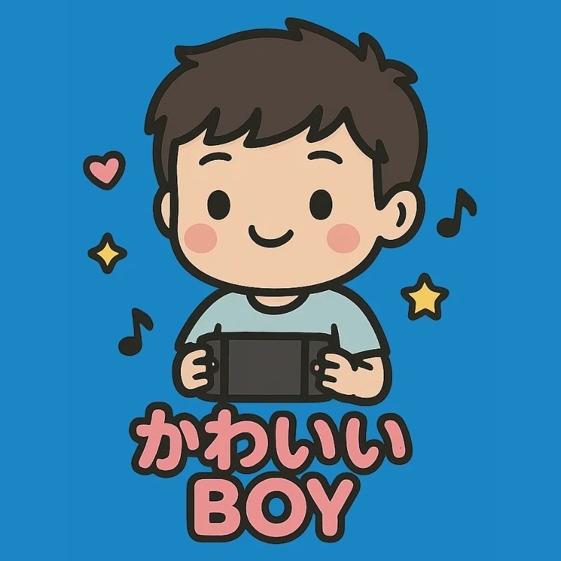 Süßer Junge mit Gamecontroller