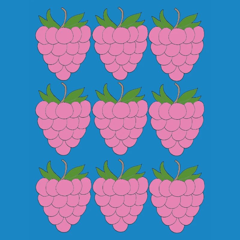 Raspberry Grid Pattern