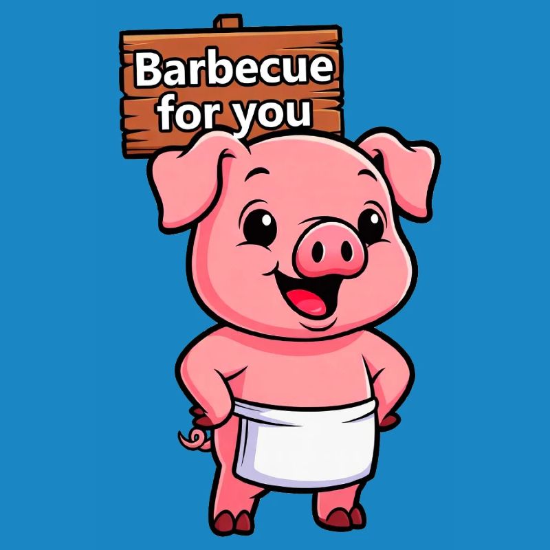 Panneau de cricket avec cochon
