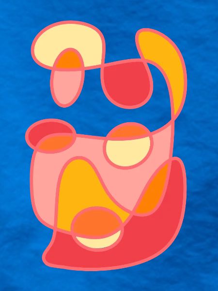 Modernes Farb-Formen Kunst-Design