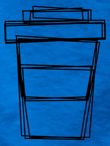 Kaffeebecher handgezeichnet