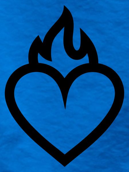flammendes Herz