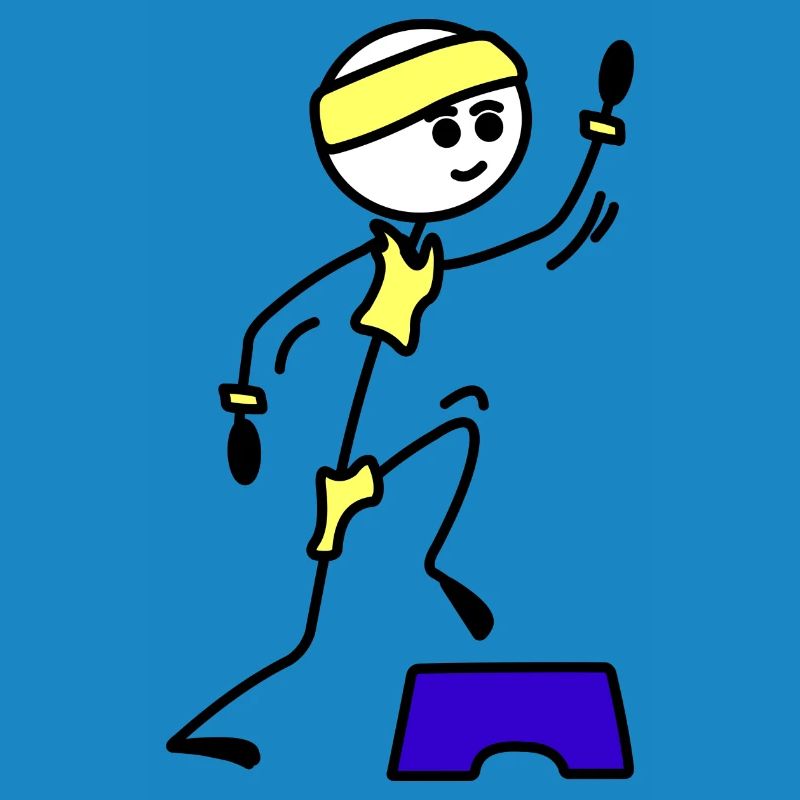 Schritte oder Aerobic Mädchen Trainingsübung