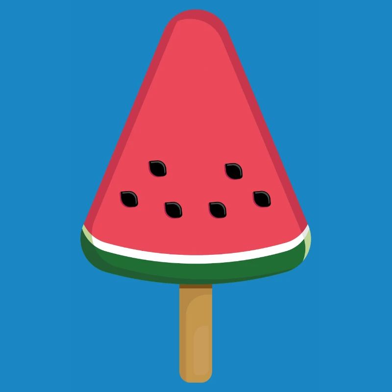 Tranche de popsicle à la pastèque